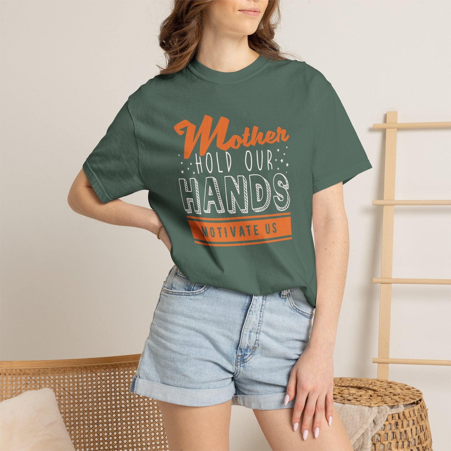 Mom T-shirt Mother Day Mama Tee Unisex Comfort Colors Garment-Dyed Cotton h48