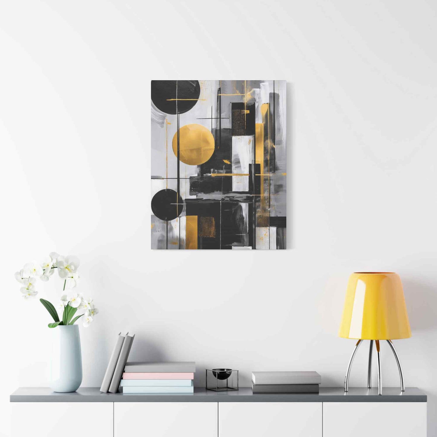 Black Abstract Painting Print Canvas 20x24,20x30,24x30, 24x32,24x36,30x40, 32x48,36x48,40x60 Pine-Wood Inner Frame ABS-21