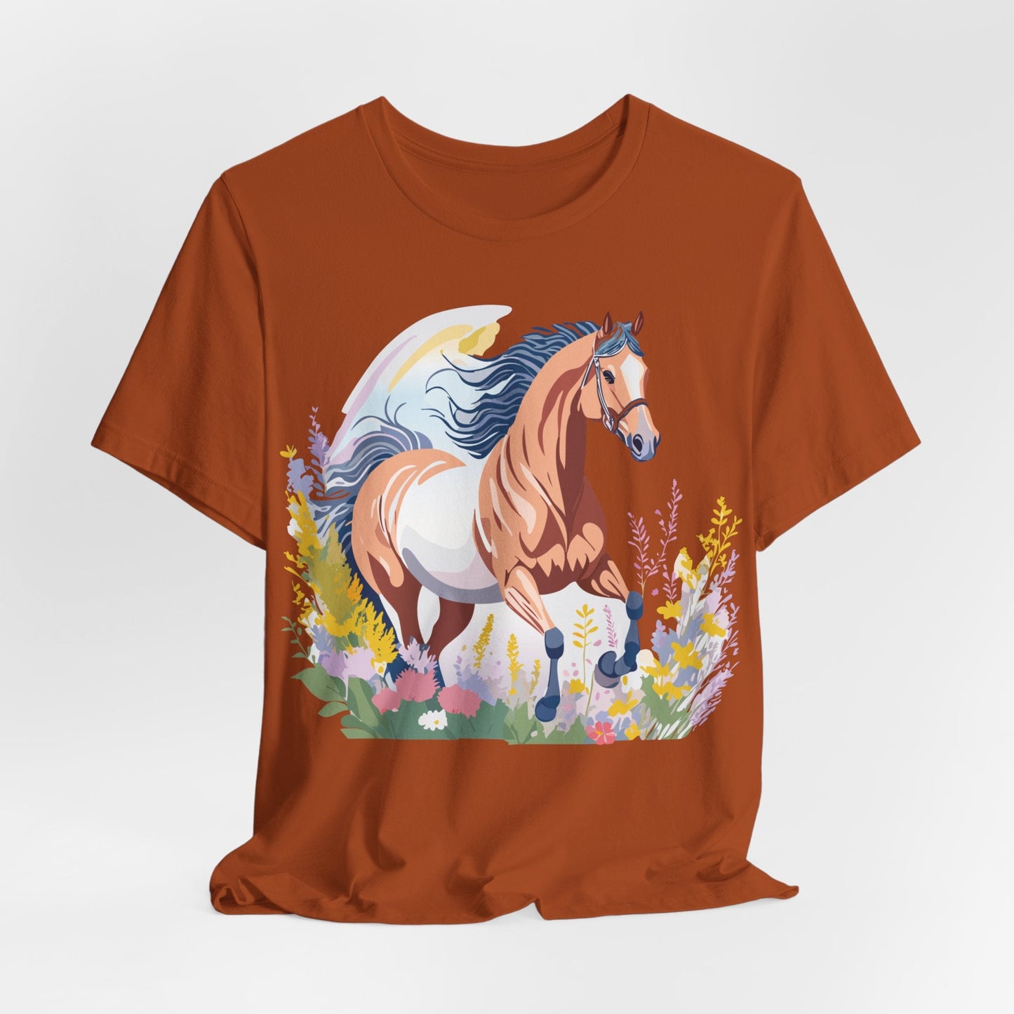 Horse Graphic Unisex 100 Cotton Vintage Animal Art T-Shirt 4