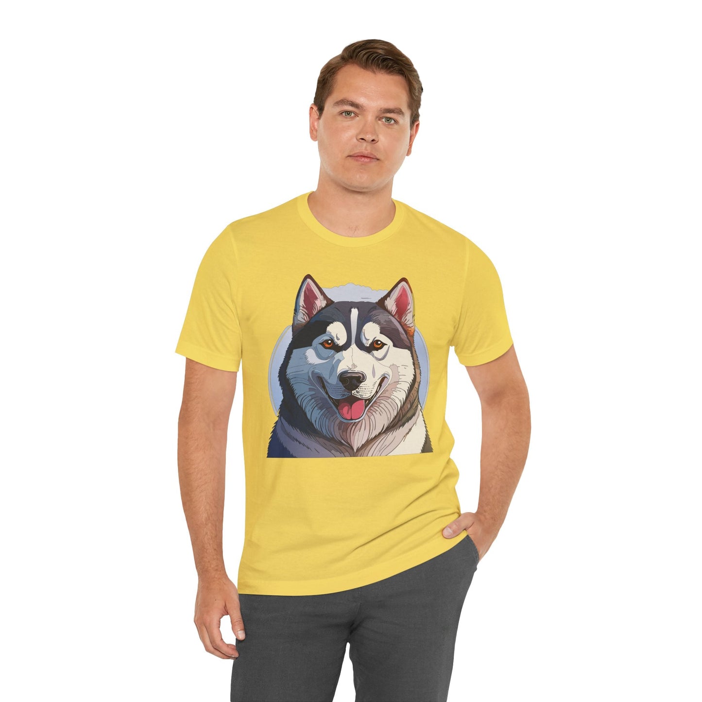 Unisex Animal Shirt Art Design Tee With Wild Animals Graphic Print Short Sleeve Style