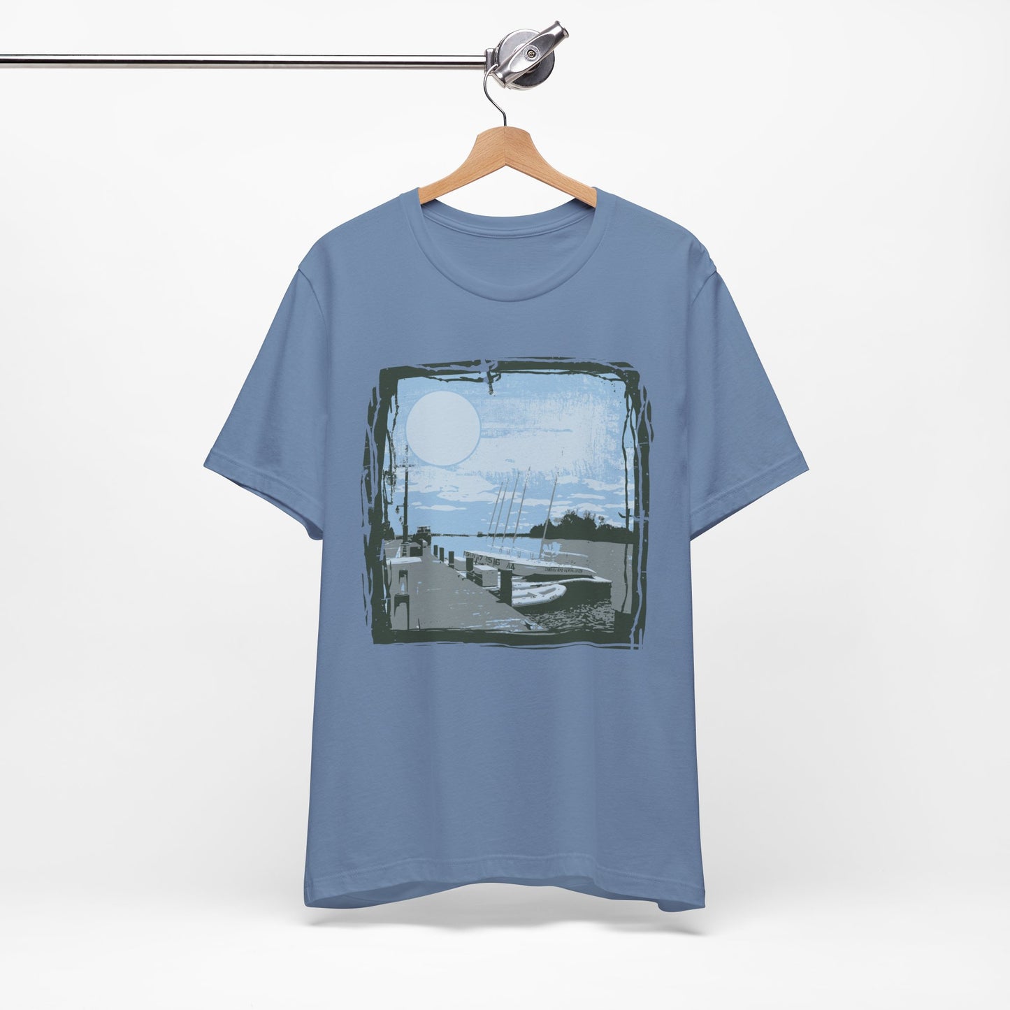 Yacht Club Retro Poster Graphic Design Tee, Yacht Club Shirt, Vintage Tees, Art Design T-Shirt, Graphic Tee, Retro Art Shirts