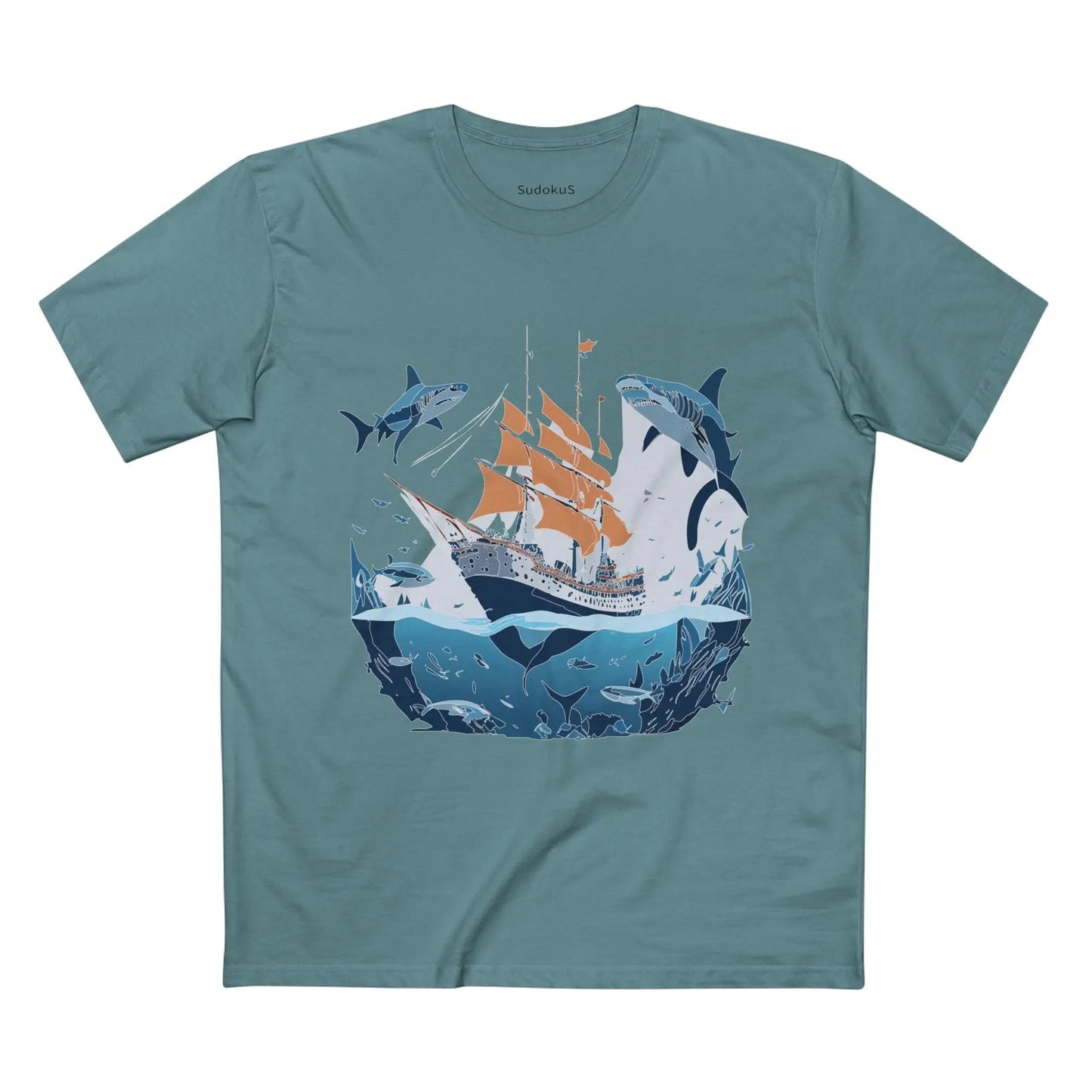 Ocean Coast Graphic Unisex 100 Cotton Staple Tee 33