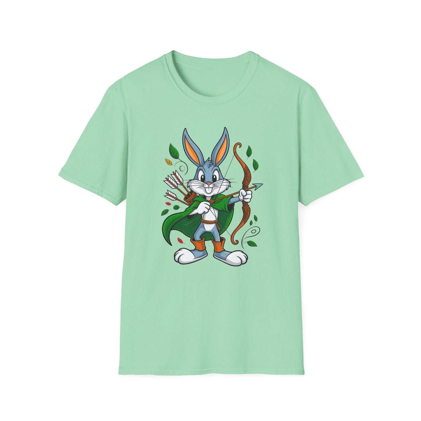 Bugs Bunny T Shirt Unisex Gildan Softstyle 100 Percent Ring Spun Cotton Cartoon Shirt Graphic
