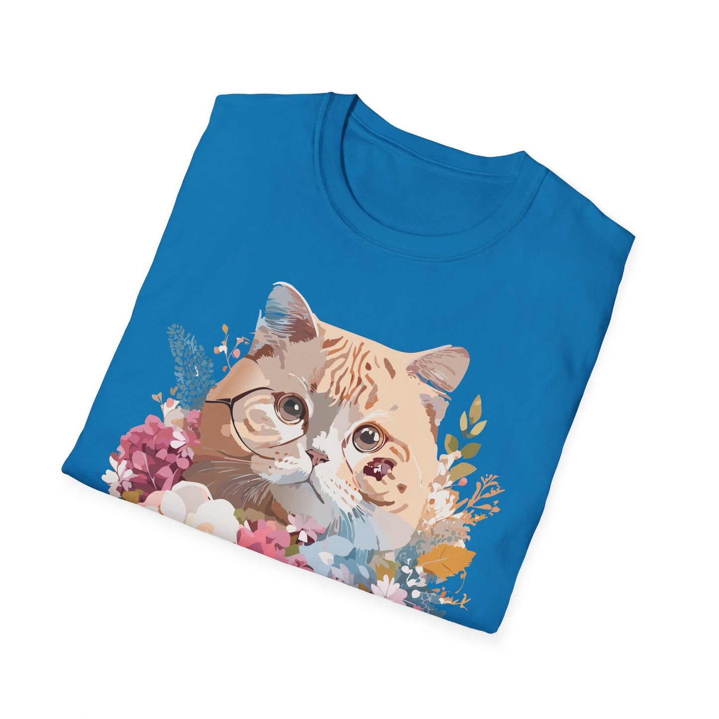 Cat Shirt Unisex Cat Tee Kitten Print Softstyle Gildan 64000
