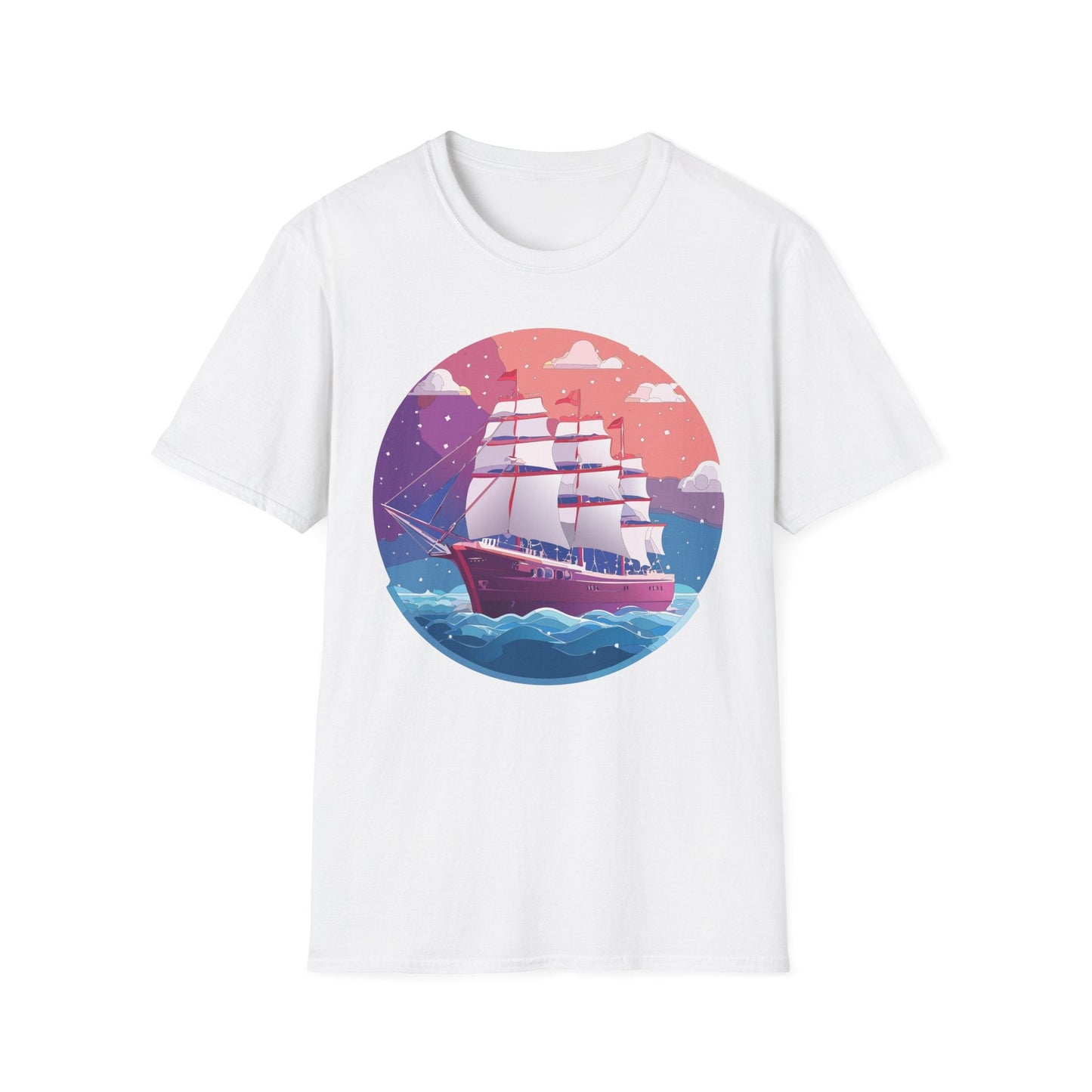 Unisex Gildan Softstyle 64000 T Shirt Ship Frigate Vessel Tee For Maritime Enthusiasts
