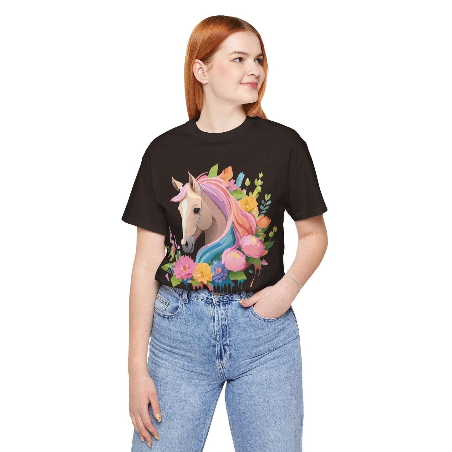 Horse Graphic Unisex 100 Cotton Vintage Animal Art T-Shirt 2