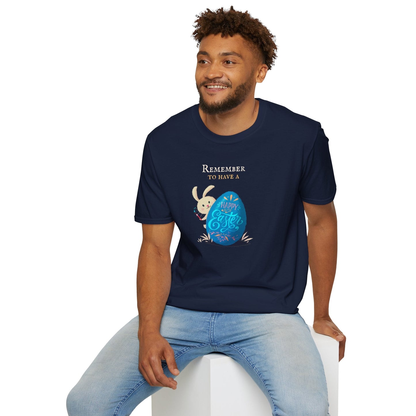 Easter Bunny Egg T Shirt Unisex Softstyle Tee With Easter Signature Prints And Design