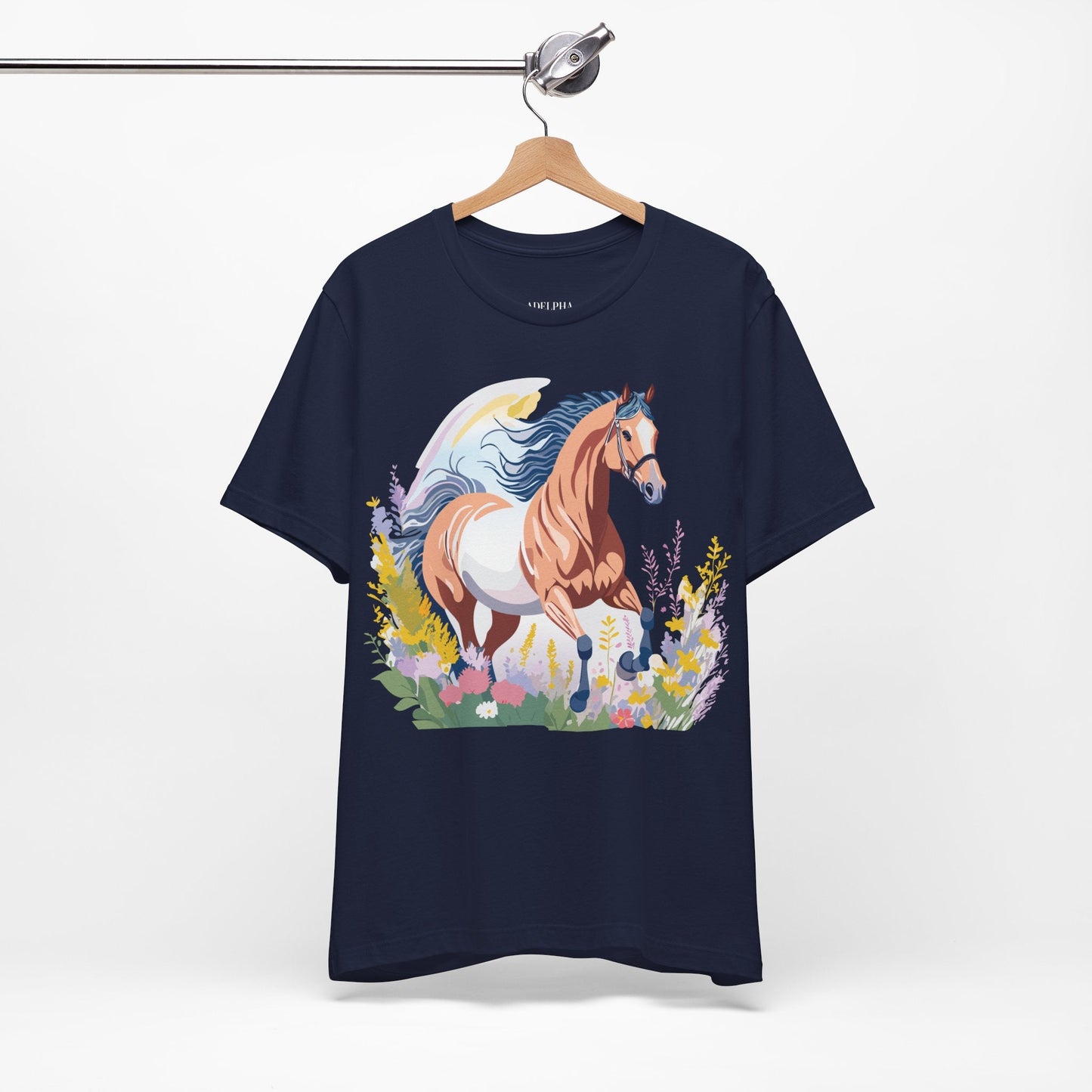 Horse Graphic Unisex 100 Cotton Vintage Animal Art T-Shirt 4