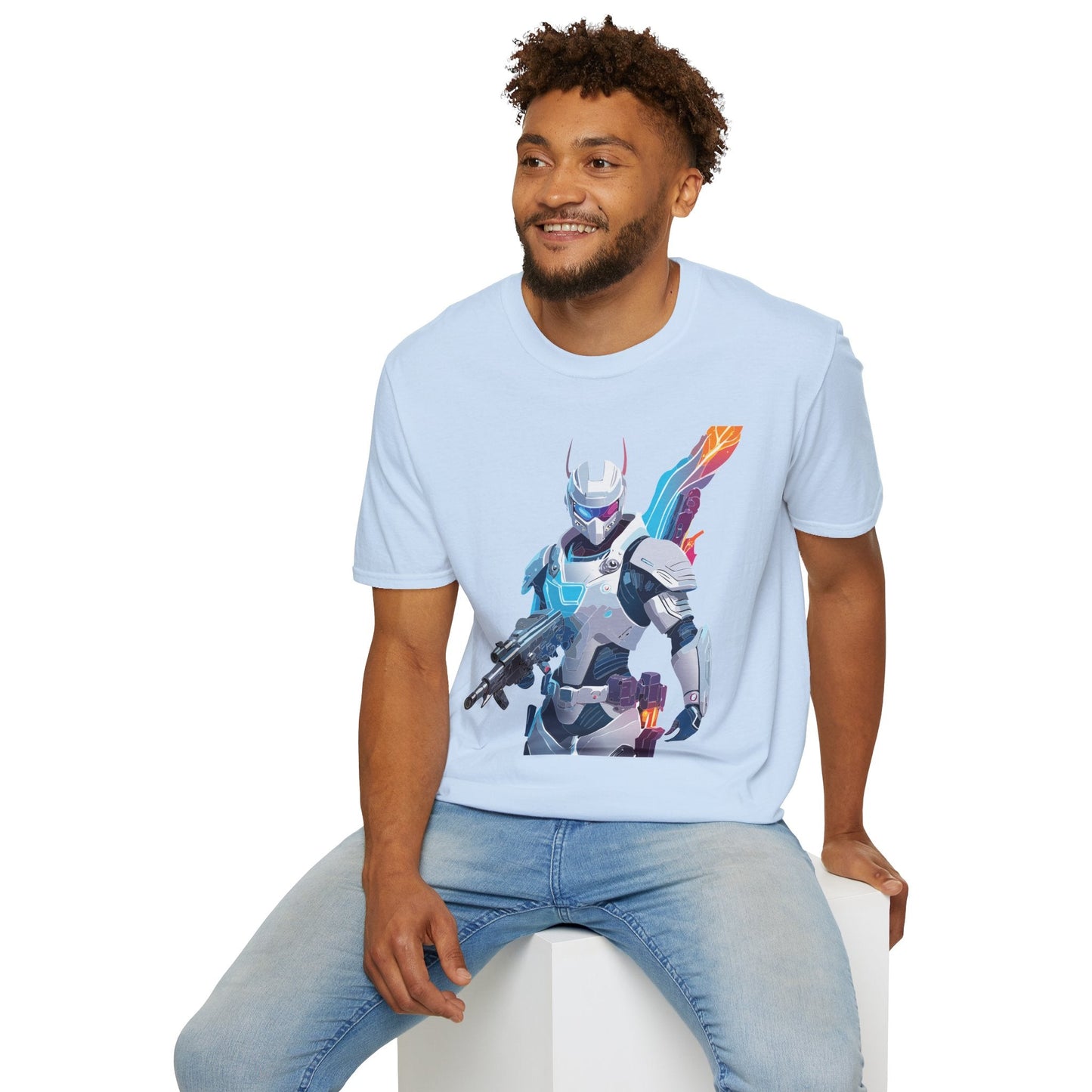 Robocop T Shirt Unisex Softstyle 64000 Graphic Tee 100 Percent Ring Spun Cotton Comfort