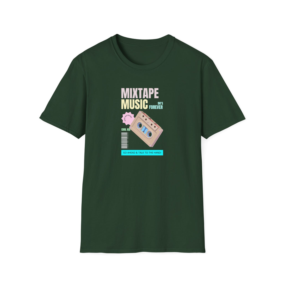 Mixtape Music Retro Cassette Graphic Tee Gildan Unisex 100 Cotton Tee Shirt d203