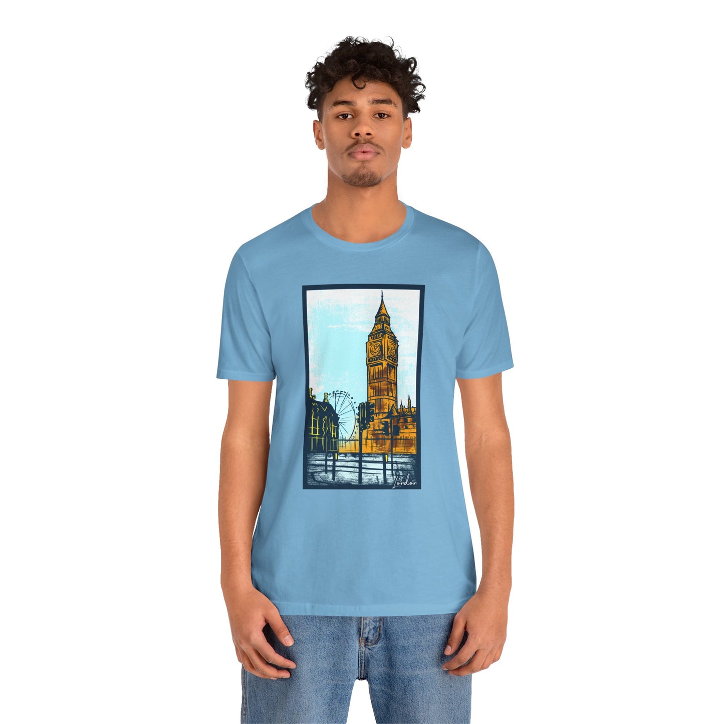 Retro Poster London Graphic Design Tee, London Shirt, Vintage Tees, Art Design T-Shirt, Graphic Tee, Retro Art Shirts