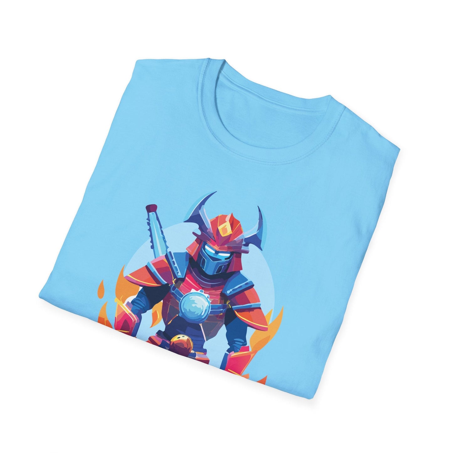 Samurai Shirt Unisex Gildan Softstyle 64000 Tee 100 Percent Ring Spun Cotton Comfort All Day Wear