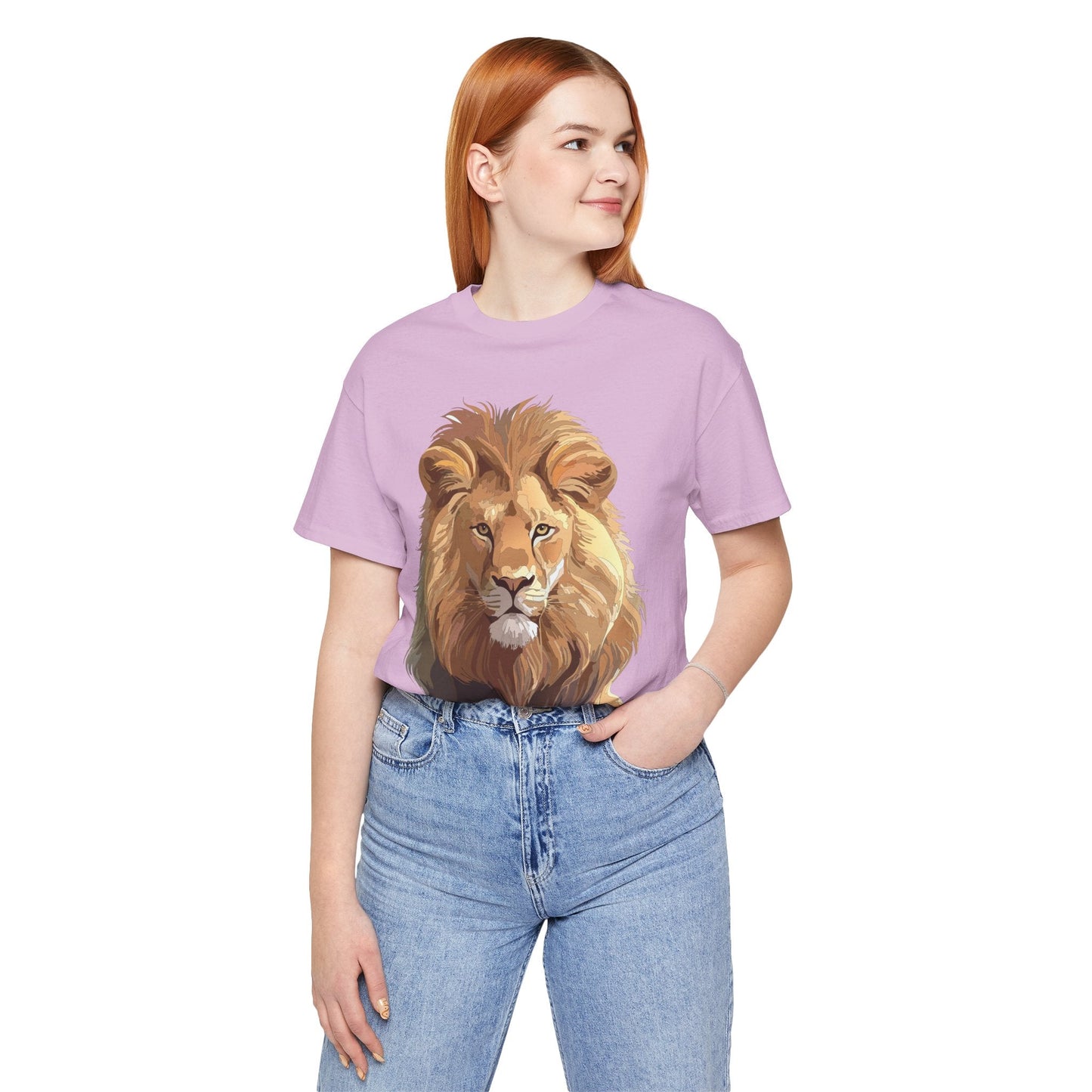 Unisex Animal Art Tee Shirt With Wild Animals Design Gildan 64000 Softstyle Cotton