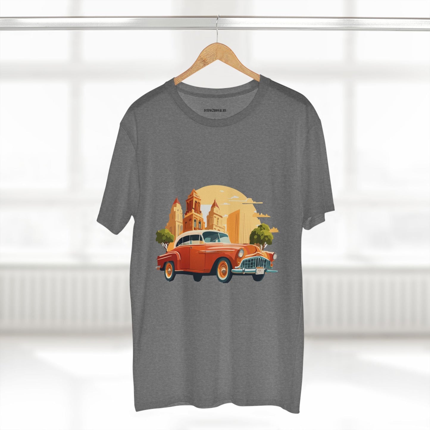 Retro Car Shirts Vintage Car Shirts RC21 Unisex Premium Cotton Tee With Original Art