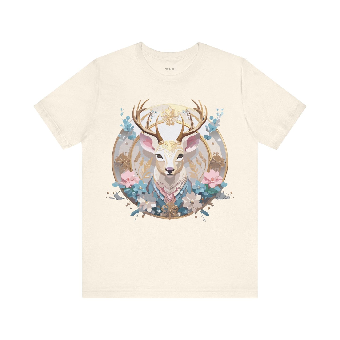 Medallion Graphic Unisex 100 Cotton Vintage Animal Medal Artwork Tee 70