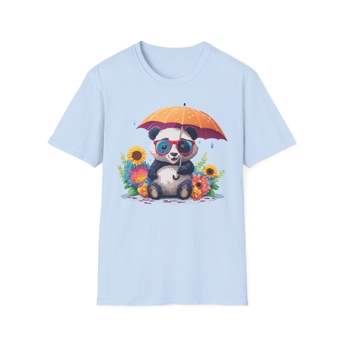 Panda Shirt Unisex Panda Tee Animal Graphic T Shirt Softstyle 64000 Cotton Breathable Everyday