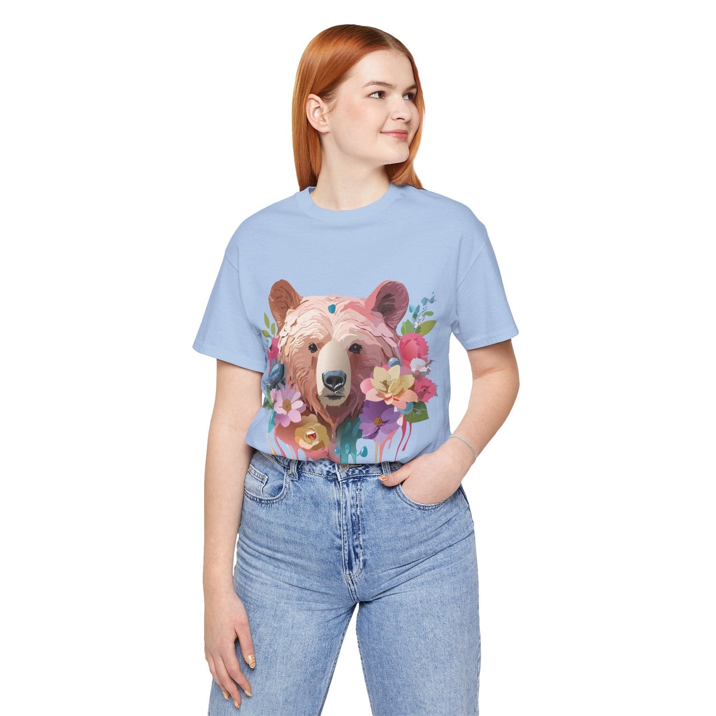 Bear Shirt Graphic Tee Unisex Jersey Short Sleeve Vintage Inspired Adelpha