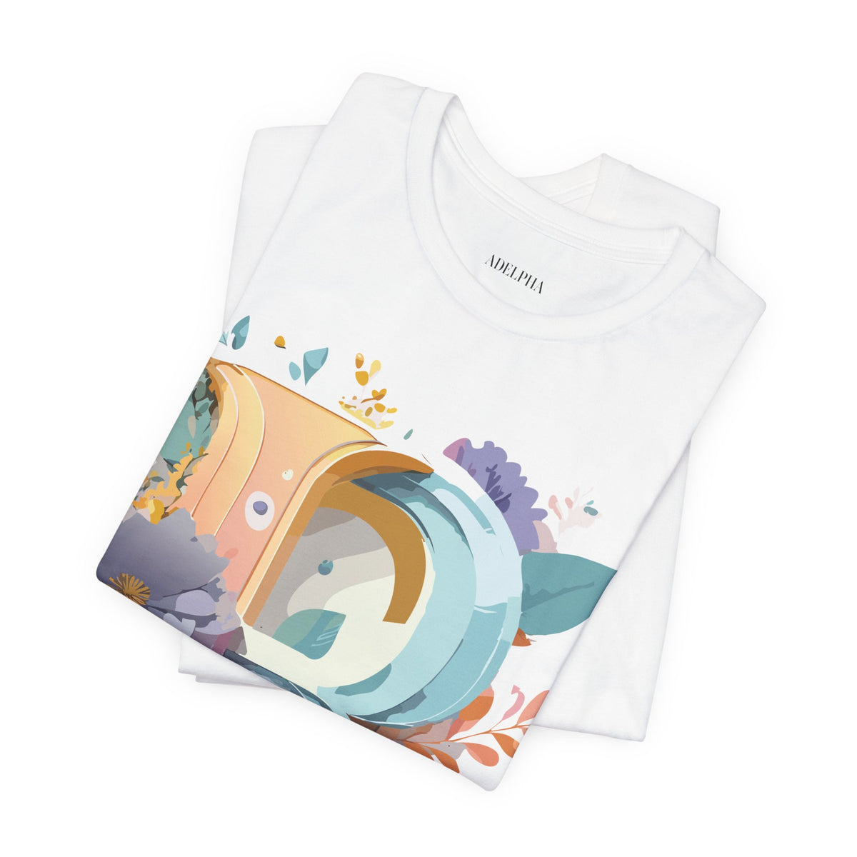 Letter R Graphic Unisex Cotton Bella+Canvas Tee with Art Letter Design