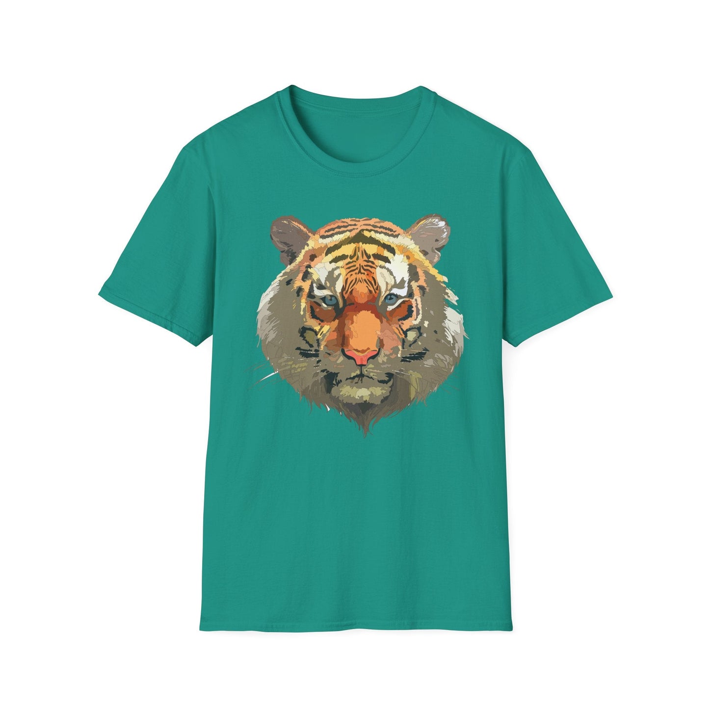 Unisex Tiger Shirt Gildan Softstyle 64000 Cotton Tee For Everyday Comfort