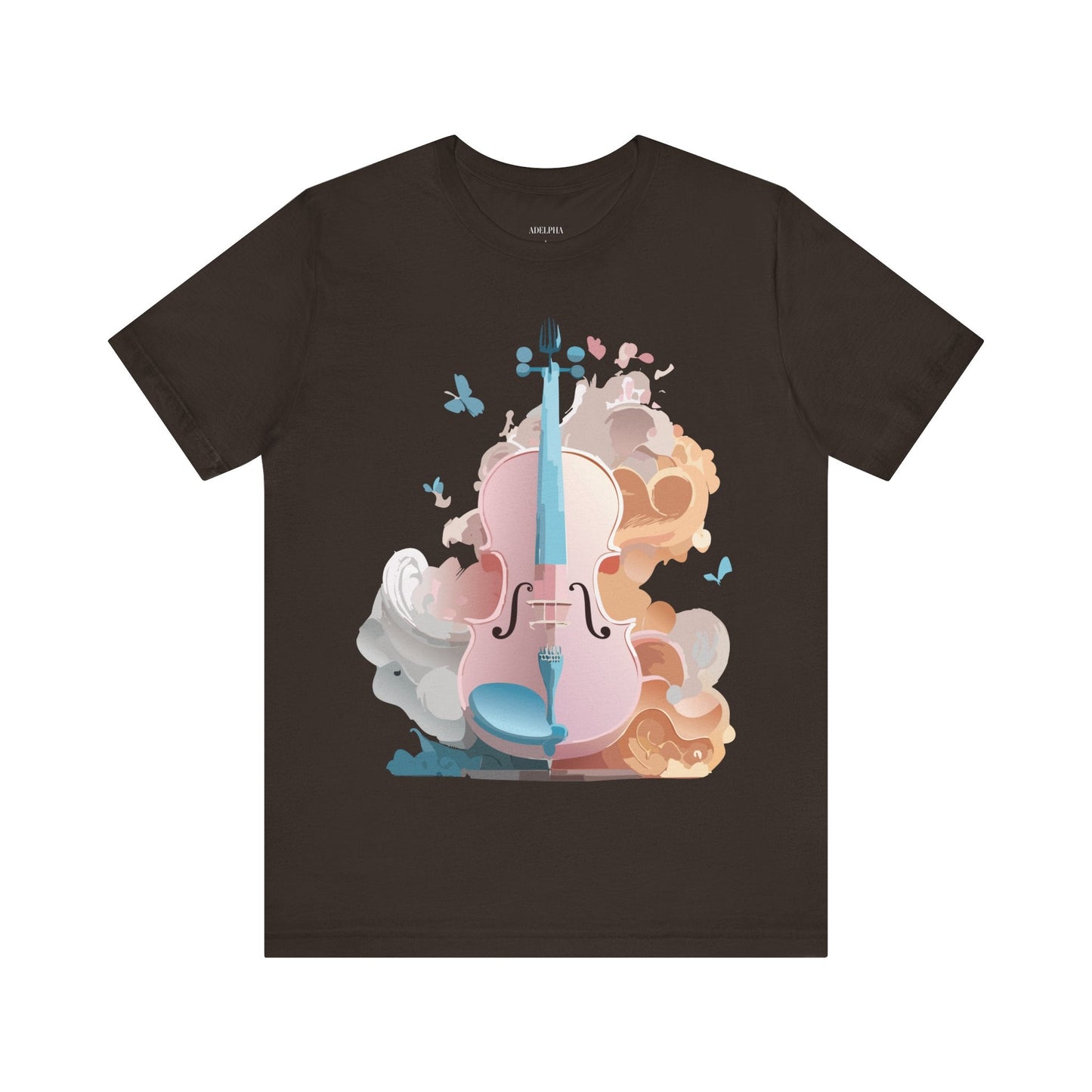 Music Graphic Unisex 100 Cotton Vintage Art with Musical Elements Tee 11