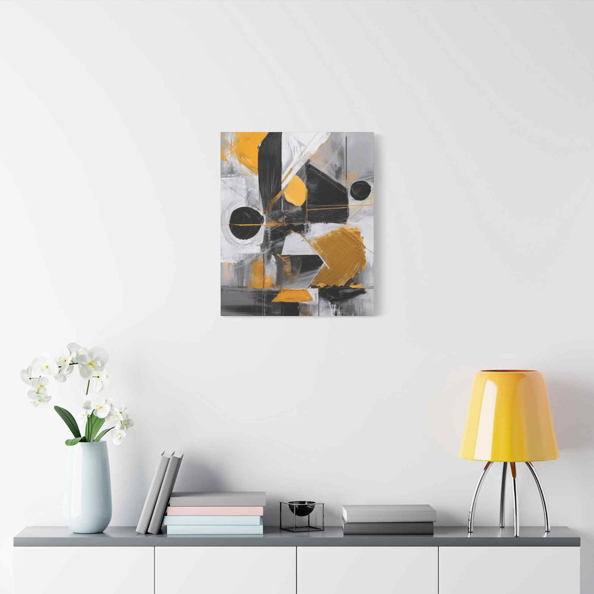 Black Abstract Painting Print Canvas 20x24,20x30,24x30, 24x32,24x36,30x40, 32x48,36x48,40x60 Pine-Wood Inner Frame ABS-20