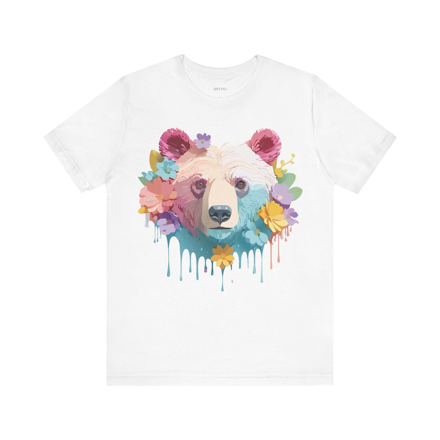 Bear Graphic Tee By Adelpha Unisex Short Sleeve Shirt Vintage Inspired Artwork