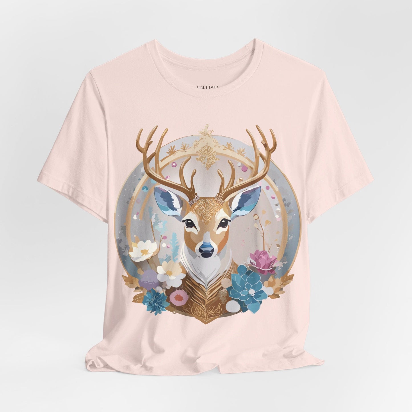 Medallion Graphic Unisex 100 Cotton Vintage Animal Medal Artwork Tee 72