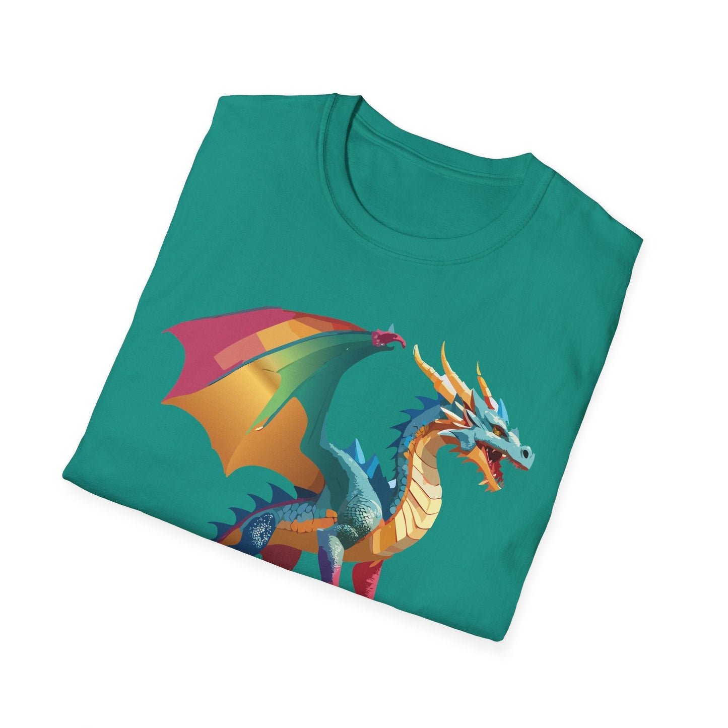 Dragon T Shirt Unisex Dragon Shirt Animal Design Tee Softstyle 100 Percent Ring Spun Cotton