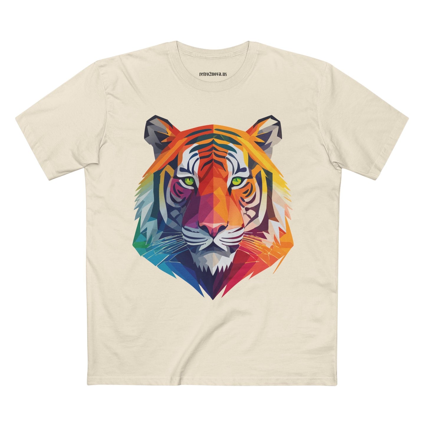 Tiger Shirt Unisex Premium Cotton Staple Tee With Original Art Design From Retro2Nova Collection For Everyday Wear