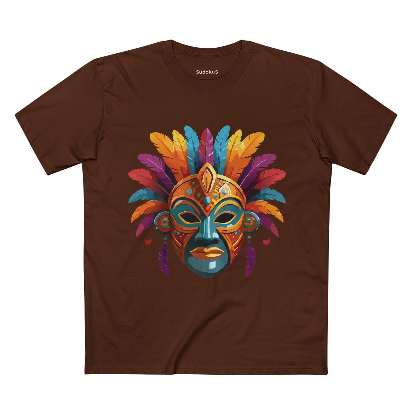 Mask Graphic Unisex 100 Cotton Staple Tee 7