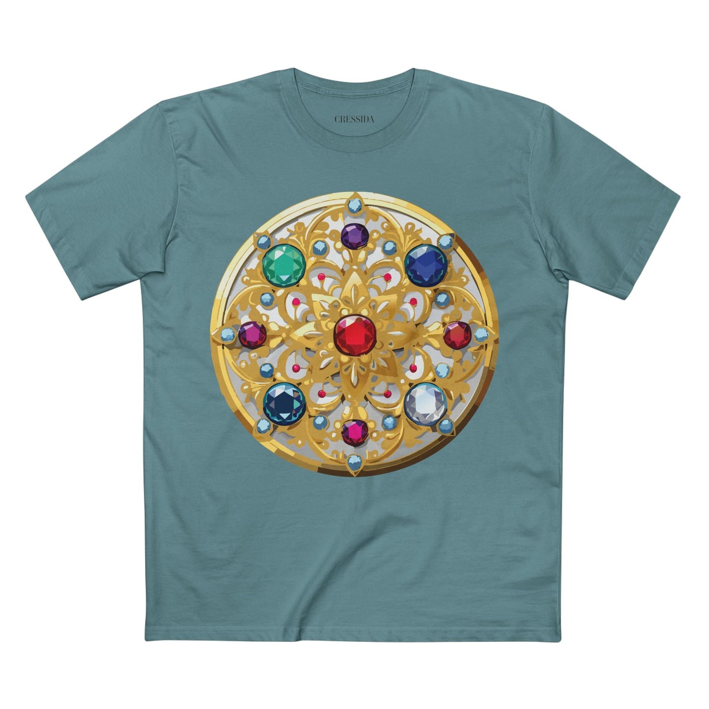 Medallion Graphic T-Shirt Unisex 100 Cotton With Gold Art Design Medal Tee 6