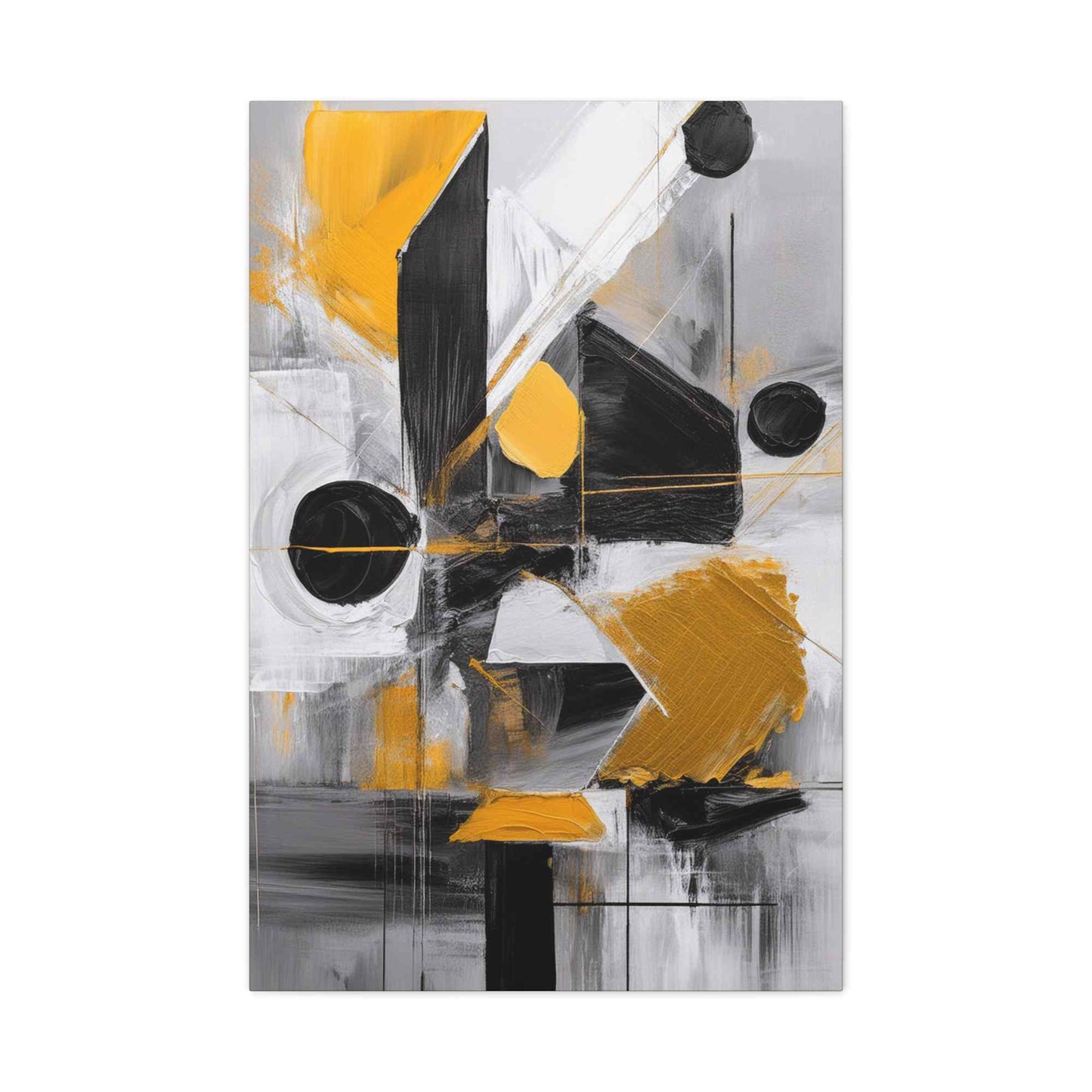 Black Abstract Painting Print Canvas 20x24,20x30,24x30, 24x32,24x36,30x40, 32x48,36x48,40x60 Pine-Wood Inner Frame ABS-20