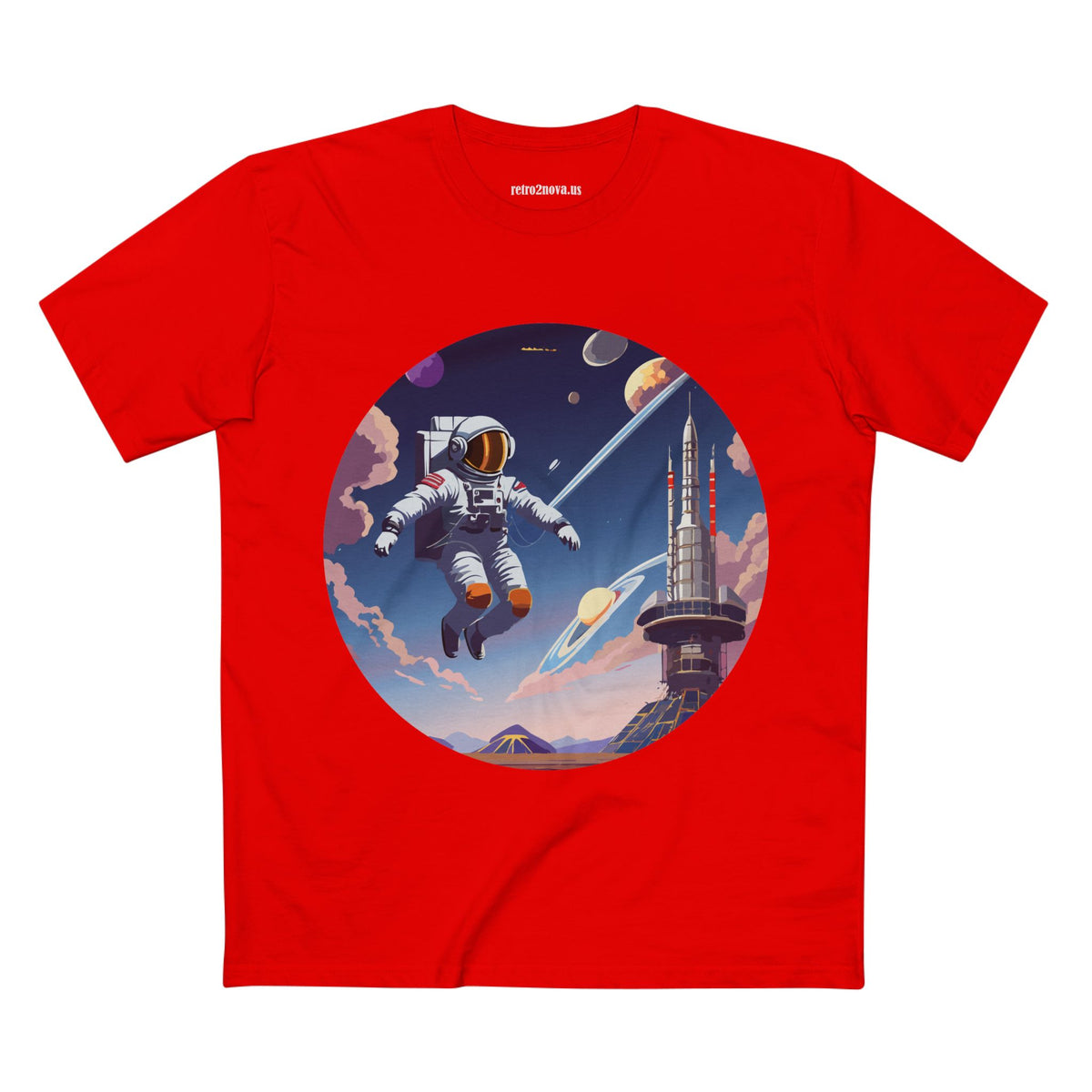 Cosmos Astronaut Graphic Tee Staple Unisex 100 Cotton Tee Shirt - CS-30