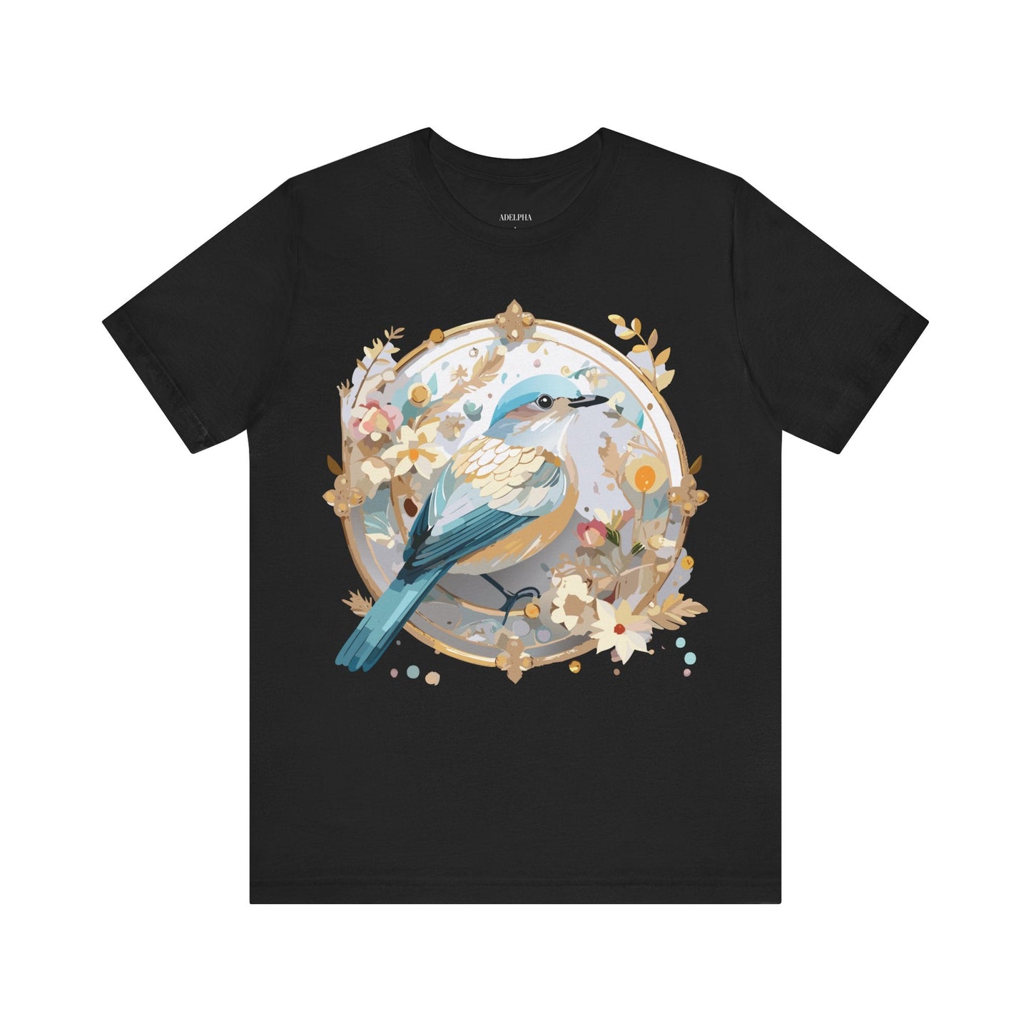 Adelpha Medallion Graphic Tee Unisex Jersey Short Sleeve Vintage Art Design Shirt