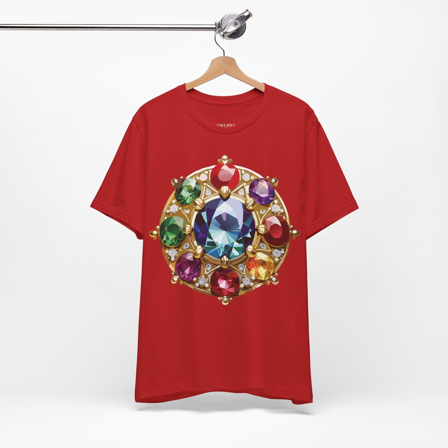 Jewelry Graphic Unisex 100 Cotton Vintage Treasure Art T-Shirt 39