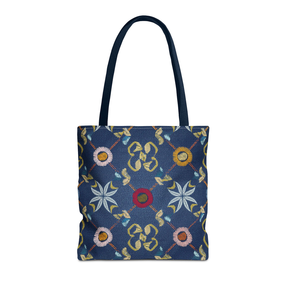 Denim Fabric Imitation Print Unisex Canvas Bag Poly Spun 3 Sizes Tote Bag 178