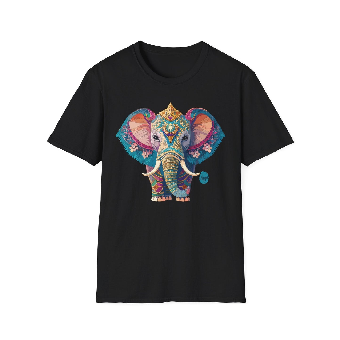 Elephant Shirt Unisex Animal Tee Softstyle 100 Percent Ring Spun Cotton Gildan 64000