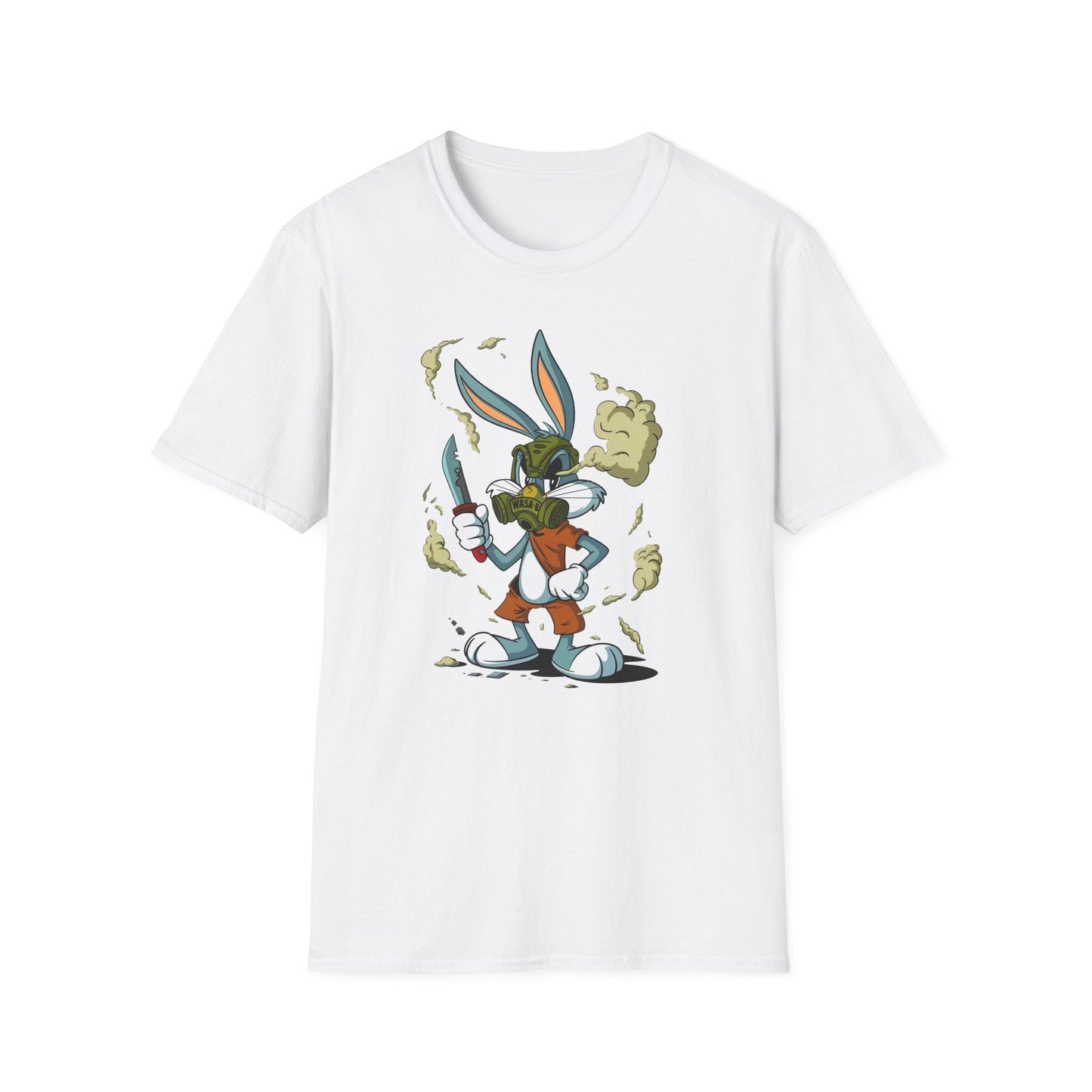 Bugs Bunny T Shirt Unisex Cartoon Graphic Tee Softstyle Gildan 64000 Short Sleeve
