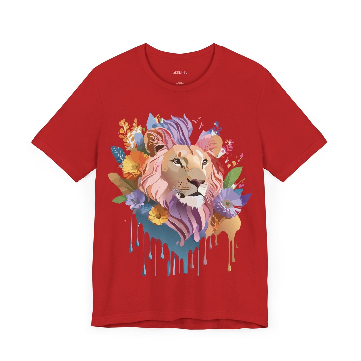 Lion Graphic Unisex 100 Cotton Vintage Animal Artwork Tee 1