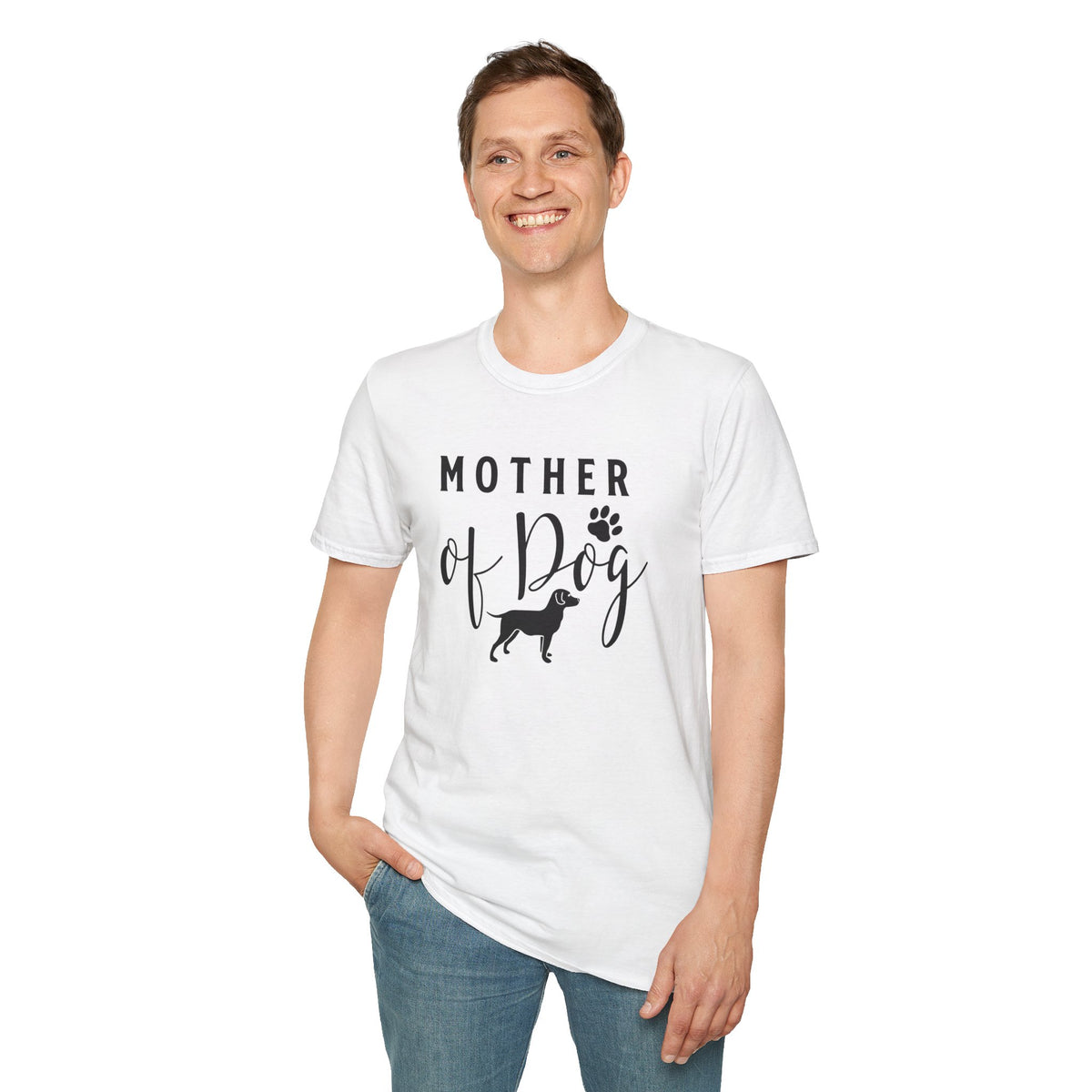 Dog Mom Pet Lover Graphic Unisex Cotton T-Shirt