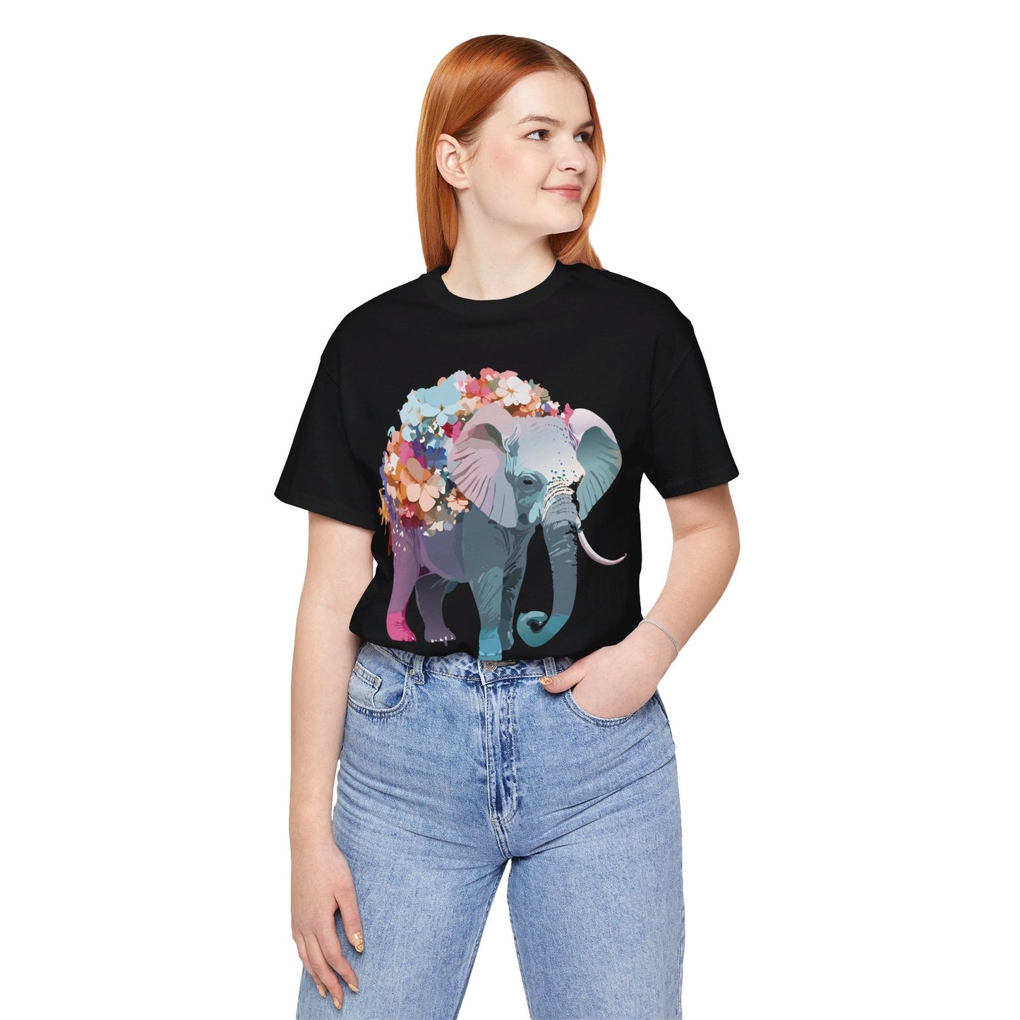 Elephant Graphic T Shirt Unisex Vintage Inspired Adelpha Artwork Short Sleeve Tee