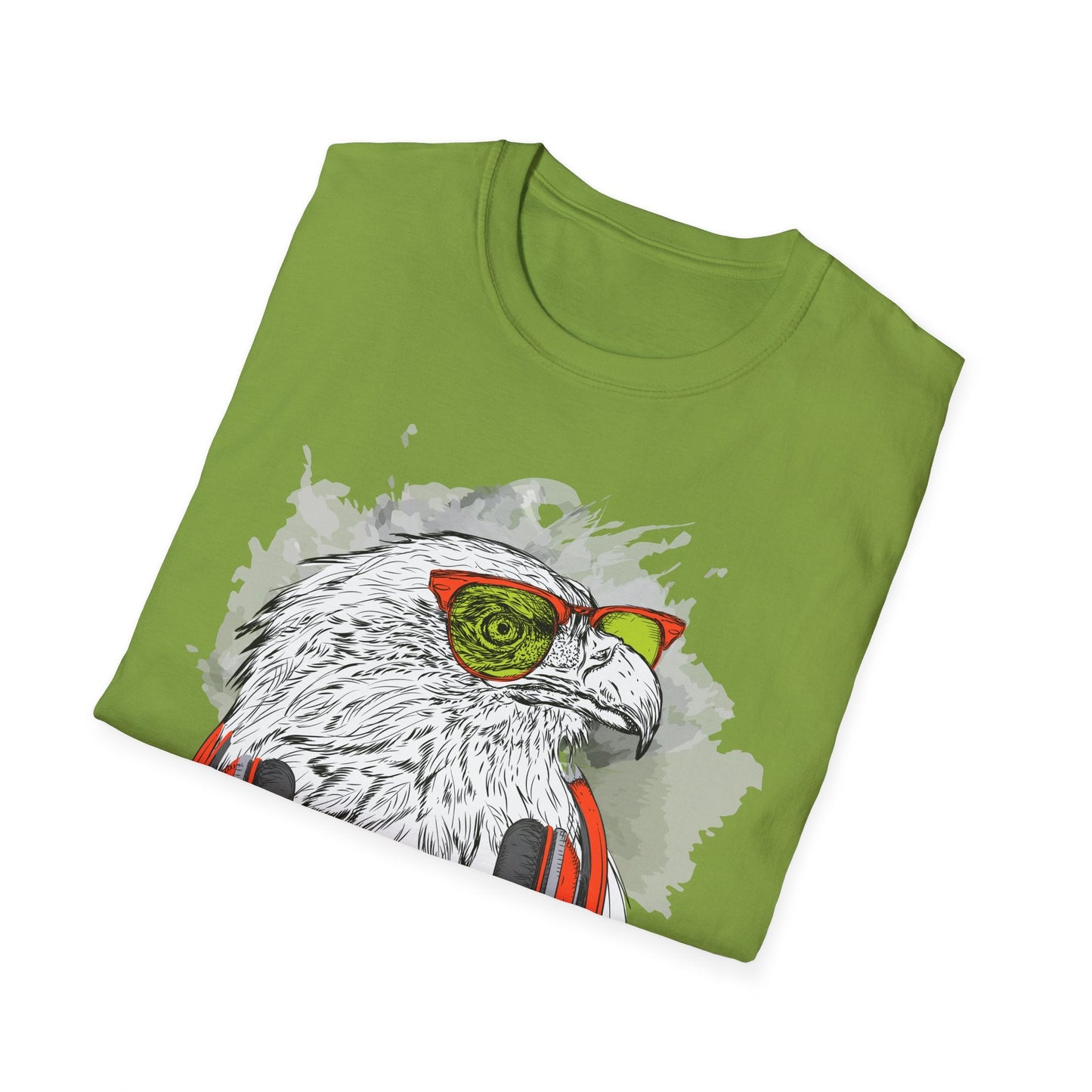 I Love Music Animals Shirt With Headphones Unisex Gildan Softstyle 64000 Tee Premium