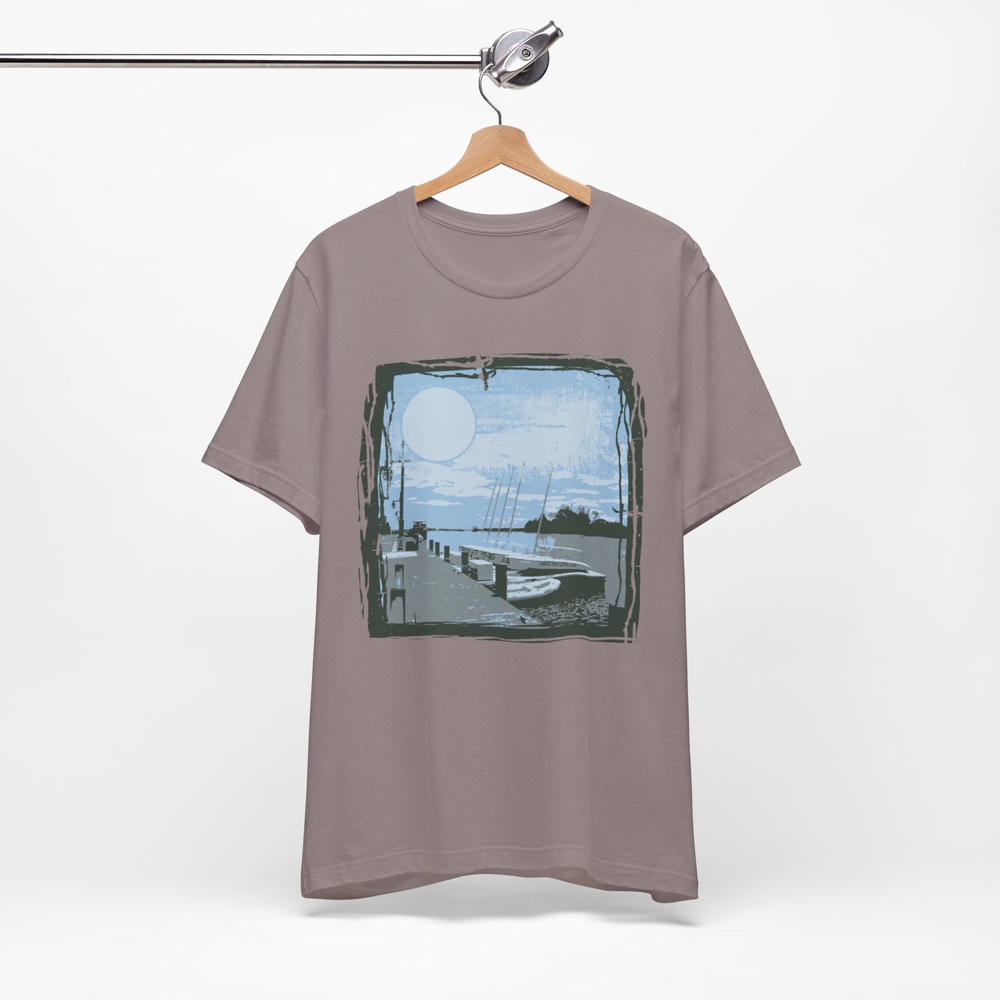 Yacht Club Retro Poster Graphic Design Tee, Yacht Club Shirt, Vintage Tees, Art Design T-Shirt, Graphic Tee, Retro Art Shirts