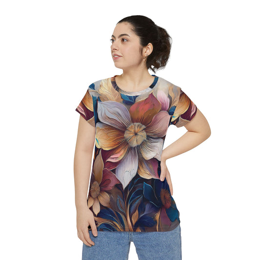 Camisa Poly-Span con estampados florales