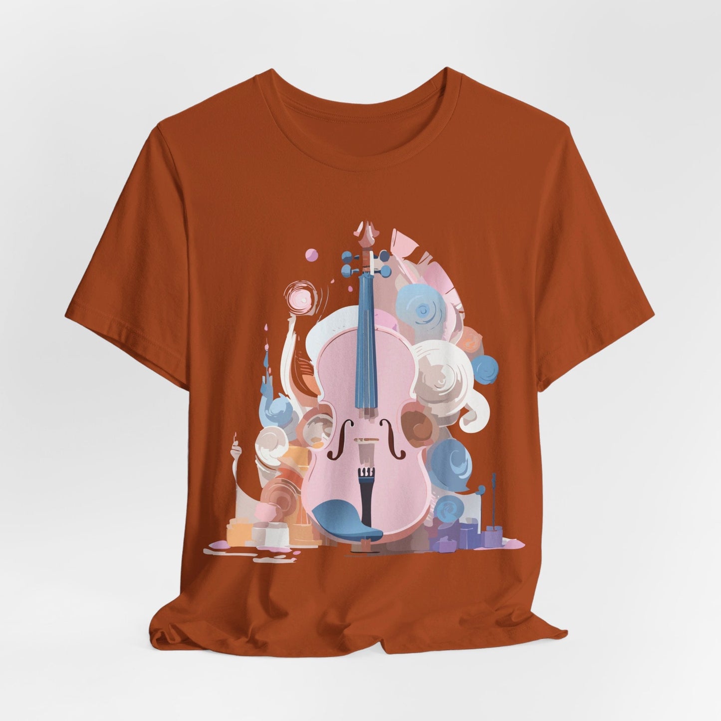Music T Shirt Unisex Graphic Tee Vintage Inspired Artwork By Adelpha Short Sleeve