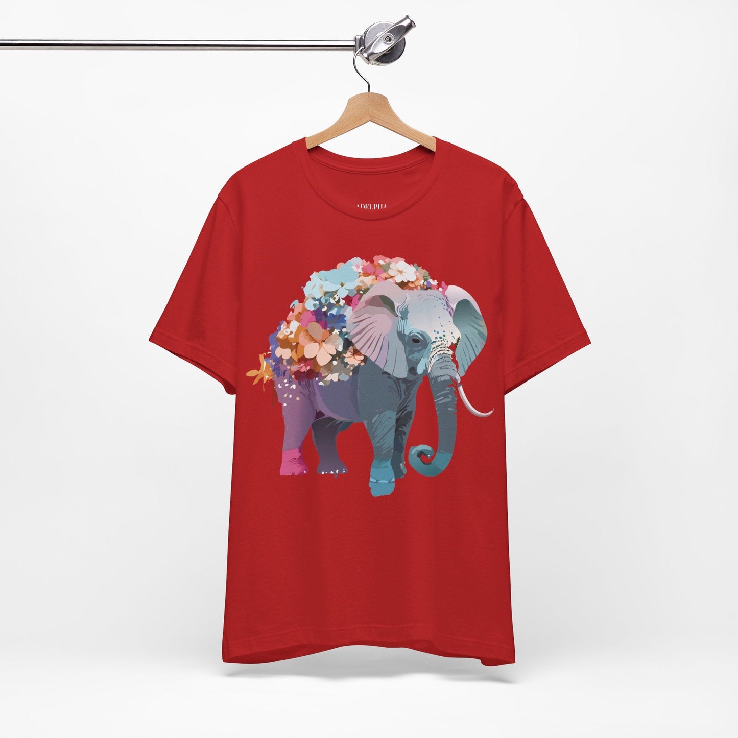 Elephant Graphic T Shirt Unisex Vintage Inspired Adelpha Artwork Short Sleeve Tee