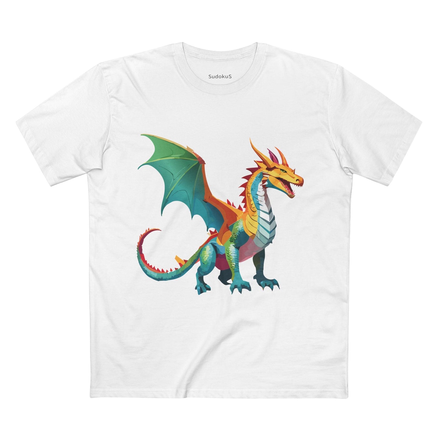 Dragon Graphic Unisex 100 Cotton Staple Tee 9