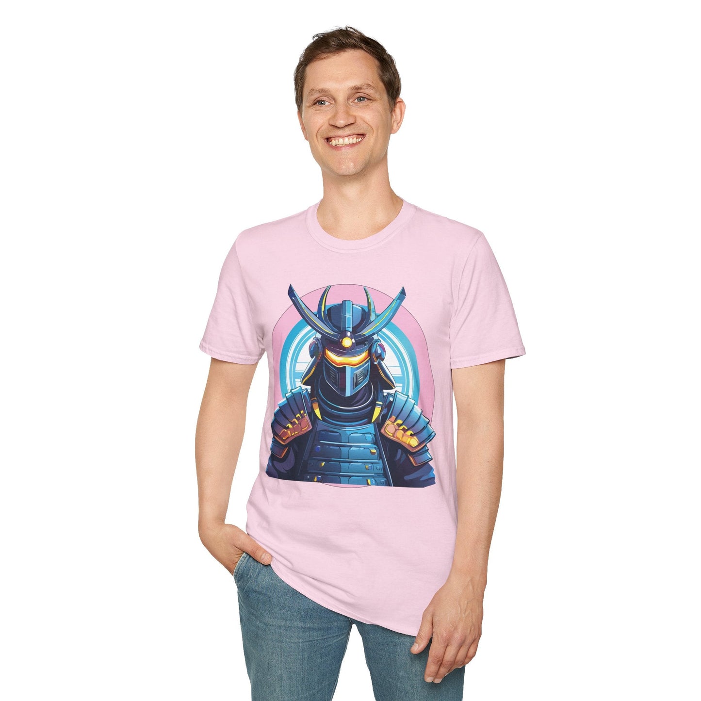 Samurai Shirt Unisex Gildan Softstyle 64000 Tee 100 Percent Ring Spun Cotton Breathable Lightweight