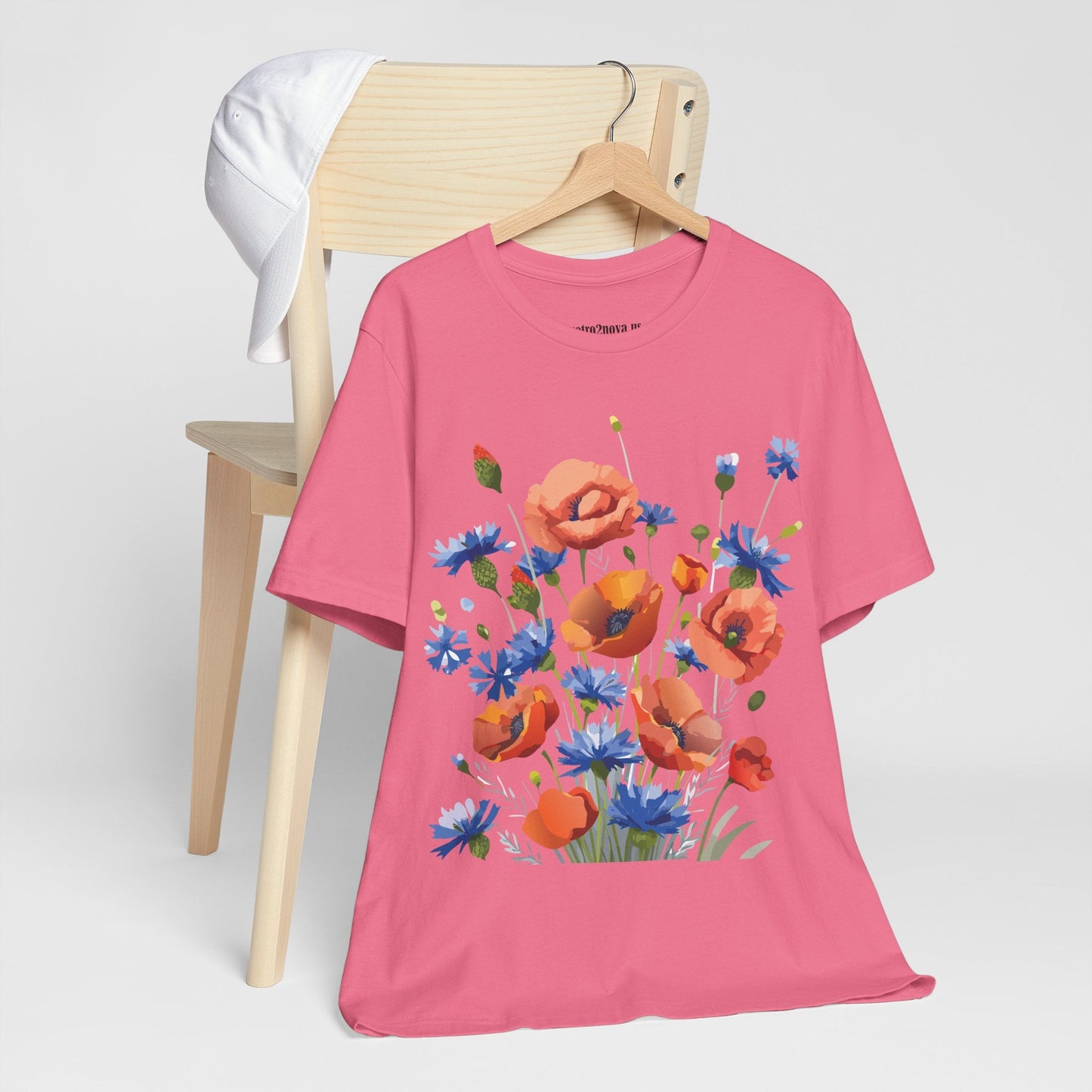 Vintage Floral Graphic Unisex Cotton Tee 33