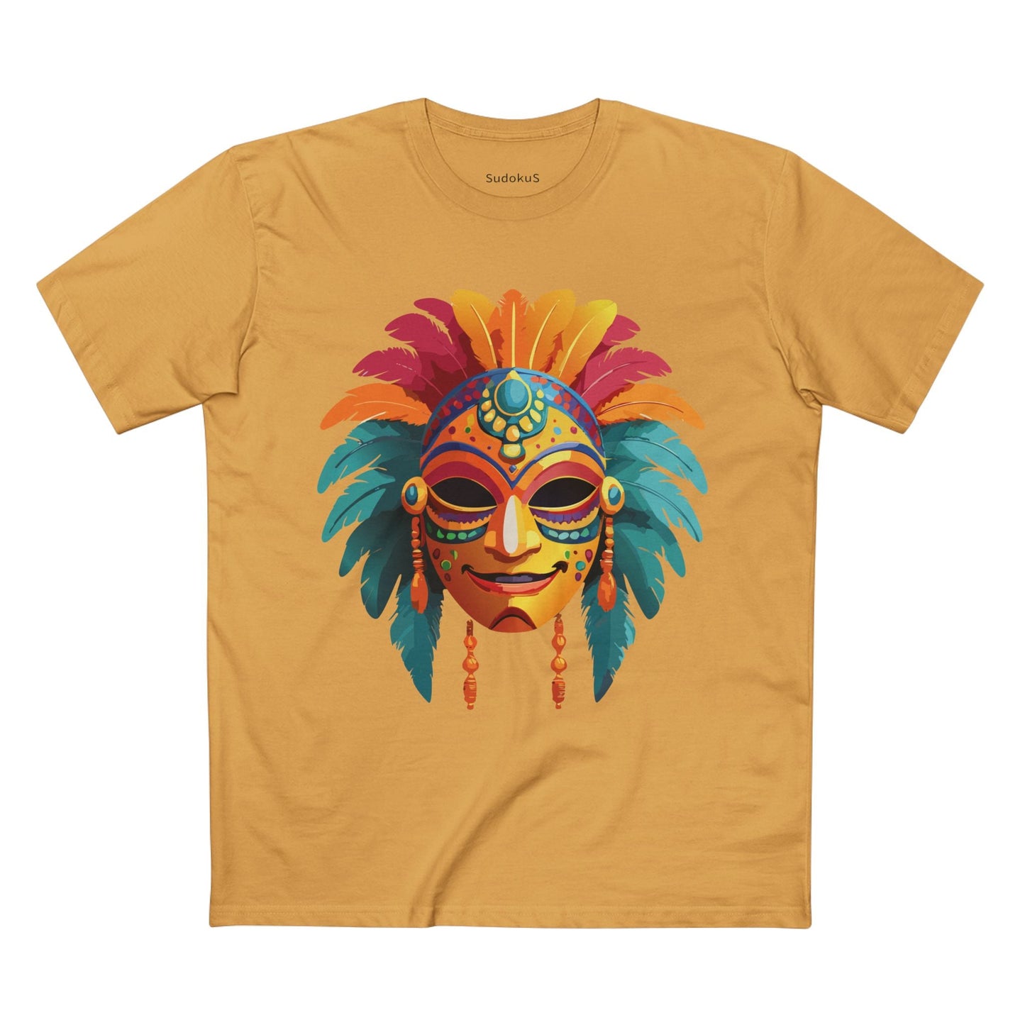 Mask Graphic Unisex 100 Cotton Staple Tee 5